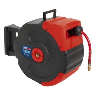 Sealey 20m Auto- Rewind Control Air Hose Reel 10mm ID (5054630285929) SA93