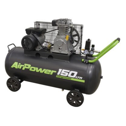 Sealey 150L Belt Drive Air Compressor 3hp (5054511895391) SAC15030B