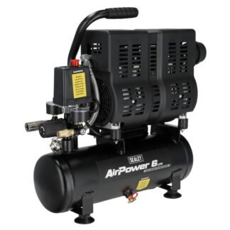 Sealey 6L Oil Free Low Noise Direct Drive Air Compressor 1hp (5054630386213) SAC6000S