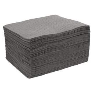 Sealey Spill Absorbent Pads - Pack of 100 (5054511411997) SAP01