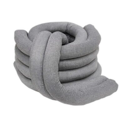 Sealey Spill Absorbent Sock 80mm x 1.2m - Pack of 10 (5054511373165) SAS10