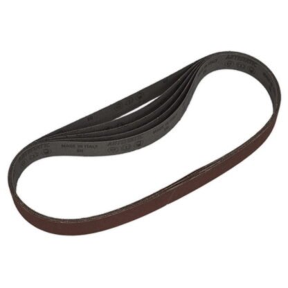 Sealey 25 x 762mm Sanding Belt 80Grit - Pack of 5 (5054511270419) SB0021
