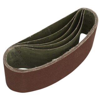 Sealey 76 x 457mm Sanding Belt 80Grit - Pack of 5 (5054630316449) SB80457