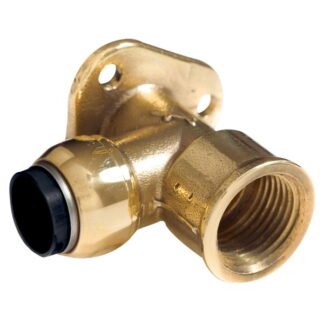 Sealey SharkBite® Brass Wingback Elbow 22mm x 3/4IN BSP (5054630176043) SBA22BWE