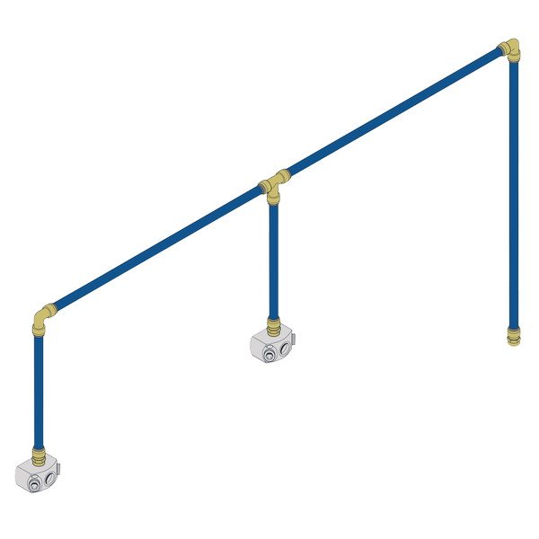 Sealey SharkBite® 12m 2- Drop Air Supply System Kit 15mm (5054630578687) SBAKIT215