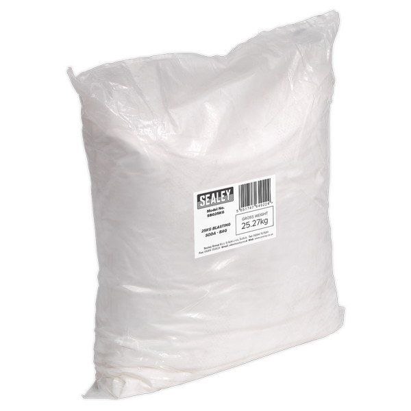 Sealey Blasting Soda Bag 25kg (5051747649224) SBG25KG
