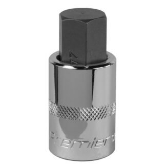 Sealey Premier Hex Socket Bit 1/2IN Sq Drive 17mm (5054511779776) SBH025