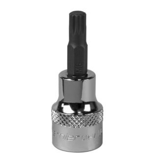 Sealey Premier Spline Socket Bit 3/8IN Sq Drive M6 (5054511780635) SBS004