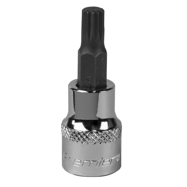 Sealey Premier Spline Socket Bit 3/8IN Sq Drive M7 (5054511780642) SBS005