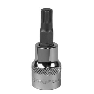 Sealey Premier Spline Socket Bit 3/8IN Sq Drive M8 (5054511780659) SBS006