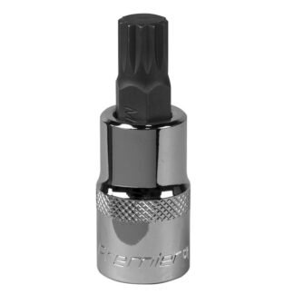Sealey Premier Spline Socket Bit 1/2IN Sq Drive M12 (5054511780932) SBS016