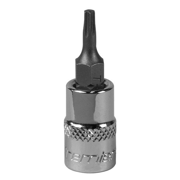 Sealey Premier TRX- Star* Socket Bit 1/4IN Sq Drive T10 (5054511773934) SBT002