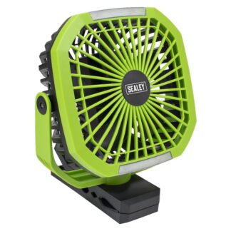 Sealey 4- Speed Portable Clip Fan with Worklight 8IN (5054630286087) SCF8WL