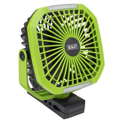 Sealey 4- Speed Portable Clip Fan with Worklight 8IN (5054630286087) SCF8WL