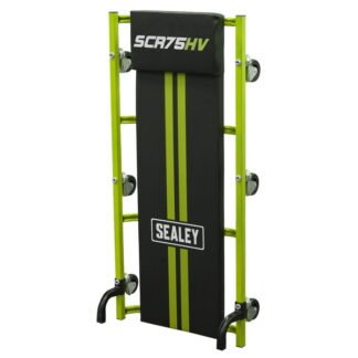 Sealey 36IN Deluxe American- Style Creeper with Steel Frame & 6 Wheels - Green (5054630446566) SCR75HV