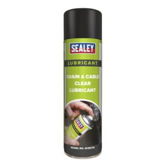 Sealey Chain & Cable Clear Lubricant 500ml - Pack of 6 (5054511062540) SCS017