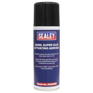 Sealey Super Glue Activating Aerosol 200ml (5054511511369) SCS300S