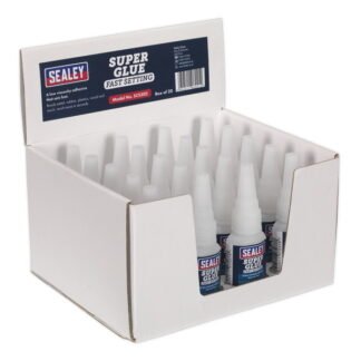 Sealey Fast Setting Super Glue 20g - Pack of 20 (5054511062243) SCS302