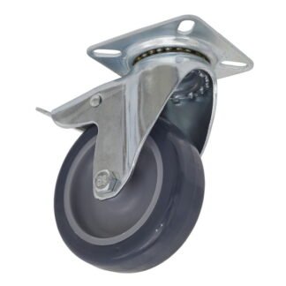 Sealey 75mm Castor Wheel with Swivel Plate & Total Lock (5054511759235) SCW275SPL