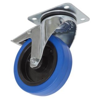 Sealey 125mm Castor Wheel with Swivel Plate & Total Lock (5054511762785) SCW3125SPL