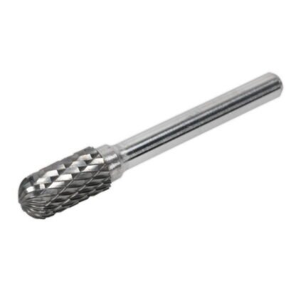 Sealey Cylindrical Ball Nose Tungsten Carbide Rotary Burr 10mm (5051747458598) SDB02