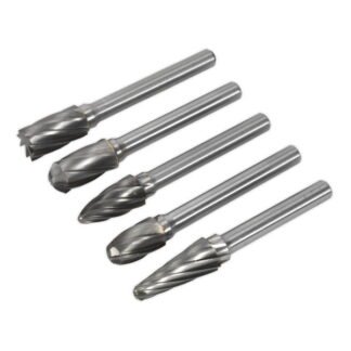 Sealey Tungsten Carbide Rotary Burr Set 5pc - Ripper/Coarse (5054511045406) SDBCK5