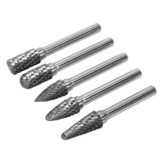 Sealey Tungsten Carbide Rotary Burr Set 5pc (5051747999824) SDBK5