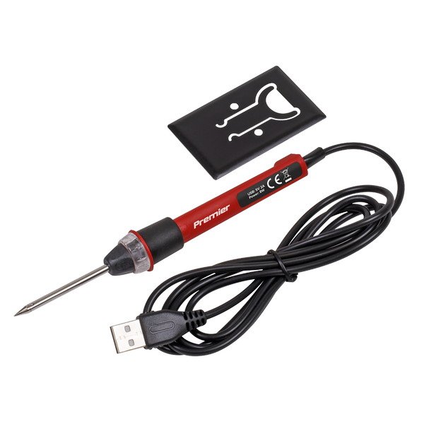 Sealey Premier USB Soldering Iron 8W (5054511798159) SDL12