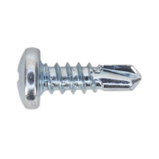 Sealey Zinc Plated Self- Drilling Pan Head Phillips Screw 4.2 x 13mm - Pack of 100 (5054511038163) SDPH4213
