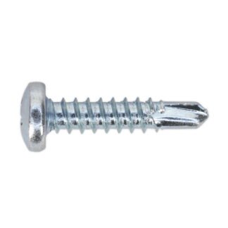 Sealey Zinc Plated Self- Drilling Pan Head Phillips Screw 4.2 x 19mm - Pack of 100 (5054511038170) SDPH4219