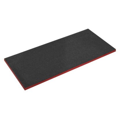 Sealey Easy Peel Shadow Foam® 1200 x 550 x 30mm - Red/Black (5054511635829) SF30R