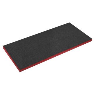Sealey Easy Peel Shadow Foam® 1200 x 550 x 50mm - Red/Black (5054511635843) SF50R