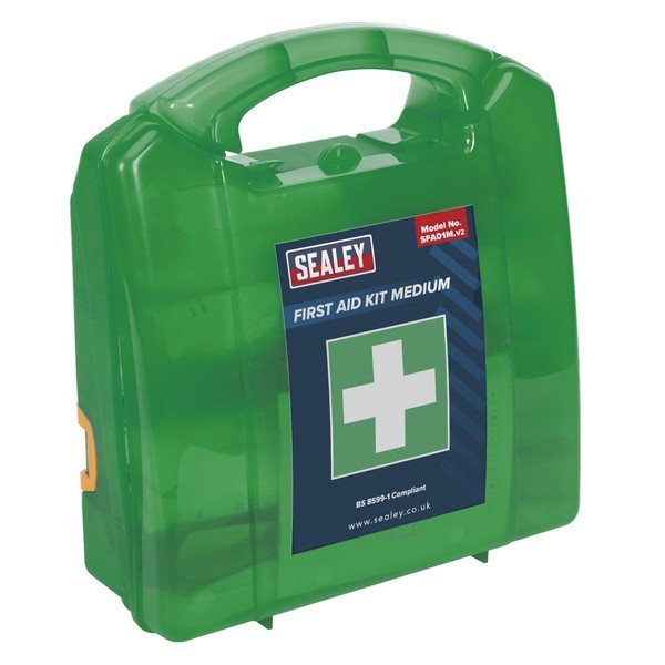 Sealey First Aid Kit, Medium - BS 8599- 1 Compliant (5051747657489) SFA01M