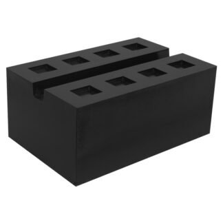 Sealey Slotted Rubber Support Block for Viking Jacking Beams 80mm (5054630331954) SJBEX.A03