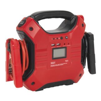 Sealey 12/24V Jump Starter Power Pack Lithium- ion Phosphate (LiFePo4) 1200/600 Peak Amps (5054630100345) SL32S