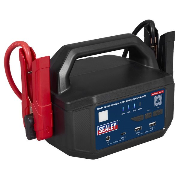Sealey 2500A 12/24V Lithium Jump Starter Power Pack (5054630443244) SL34S