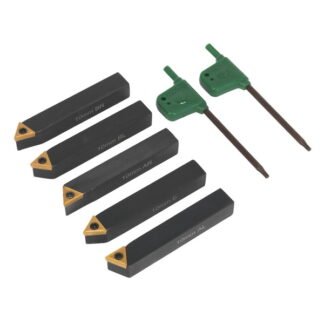 Sealey Indexable Lathe Turning Tool Set 10mm 5pc (5054511095227) SM3025CS1
