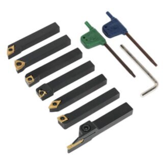 Sealey Indexable Lathe Turning Tool Set 10mm 7pc (5054511095258) SM3025CS6