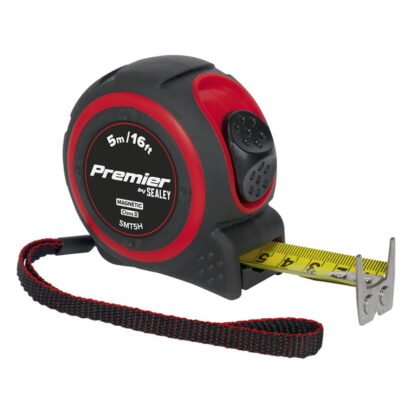 Sealey Premier Heavy- Duty Tape Measure 5m(16ft) (5051747880603) SMT5H