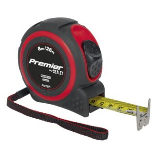 Sealey Premier Heavy- Duty Tape Measure 8m(26ft) (5051747884199) SMT8H
