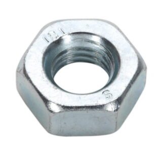 Sealey Zinc Plated Steel Nut M10, DIN 934 - Pack of 100 (5054511039160) SN10