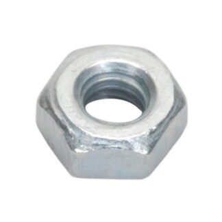 Sealey Zinc Plated Steel Nut M3, DIN 934 - Pack of 100 (5054511039115) SN3