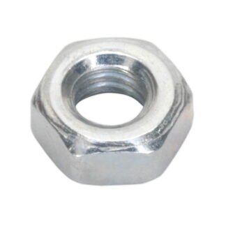 Sealey Zinc Plated Steel Nut M4, DIN 934 - Pack of 100 (5054511039122) SN4