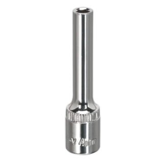 Sealey Premier Fully Polished Deep Socket 1/4IN Sq Drive 4mm (5054511363760) SP1404D