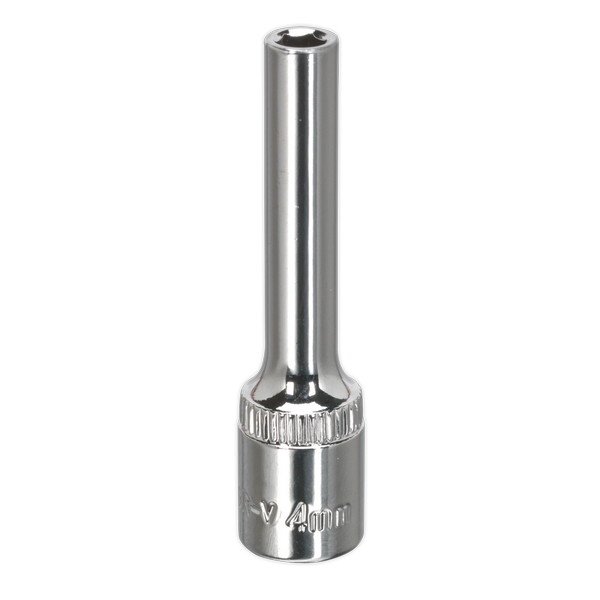 Sealey Premier Fully Polished Deep Socket 1/4IN Sq Drive 4mm (5054511363760) SP1404D