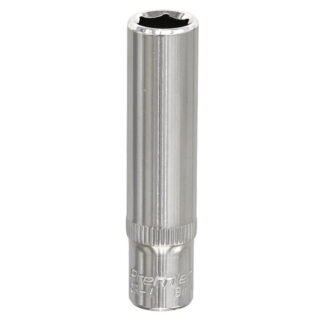 Sealey Premier Fully Polished Deep Socket 1/4IN Sq Drive 8mm (5051747360907) SP1408D