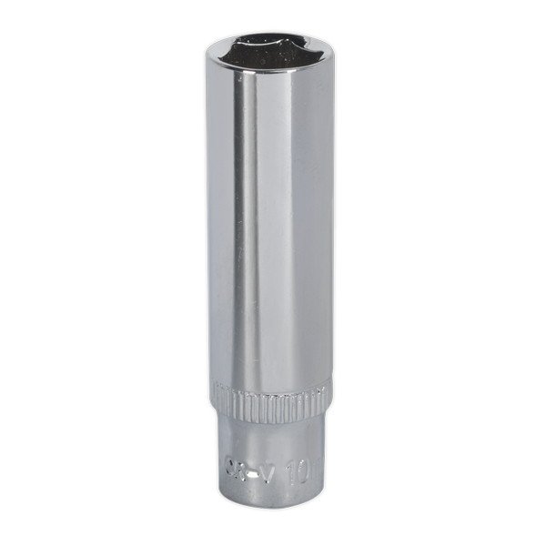 Sealey Premier Fully Polished Deep Socket 1/4IN Sq Drive 10mm (5051747360952) SP1410D
