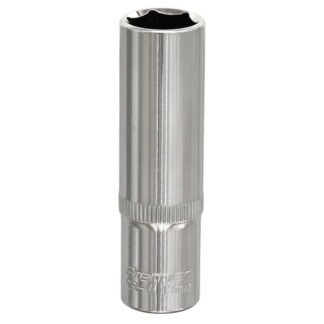 Sealey Premier Fully Polished Deep Socket 3/8IN Sq Drive 13mm (5051747360563) SP3813D