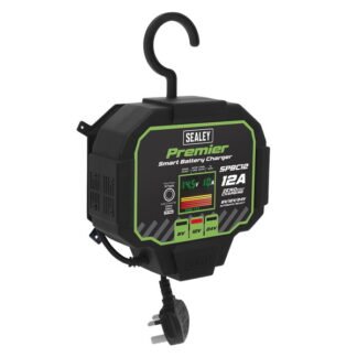 Sealey Premier Fully Automatic Battery Charger & Maintainer 12A (5054630375279) SPBC12
