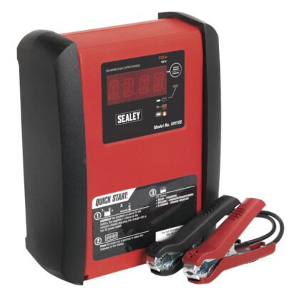 Sealey 12V Intelligent Speed Charge Battery Charger/Maintainer 10A (5054511084320) SPI10S